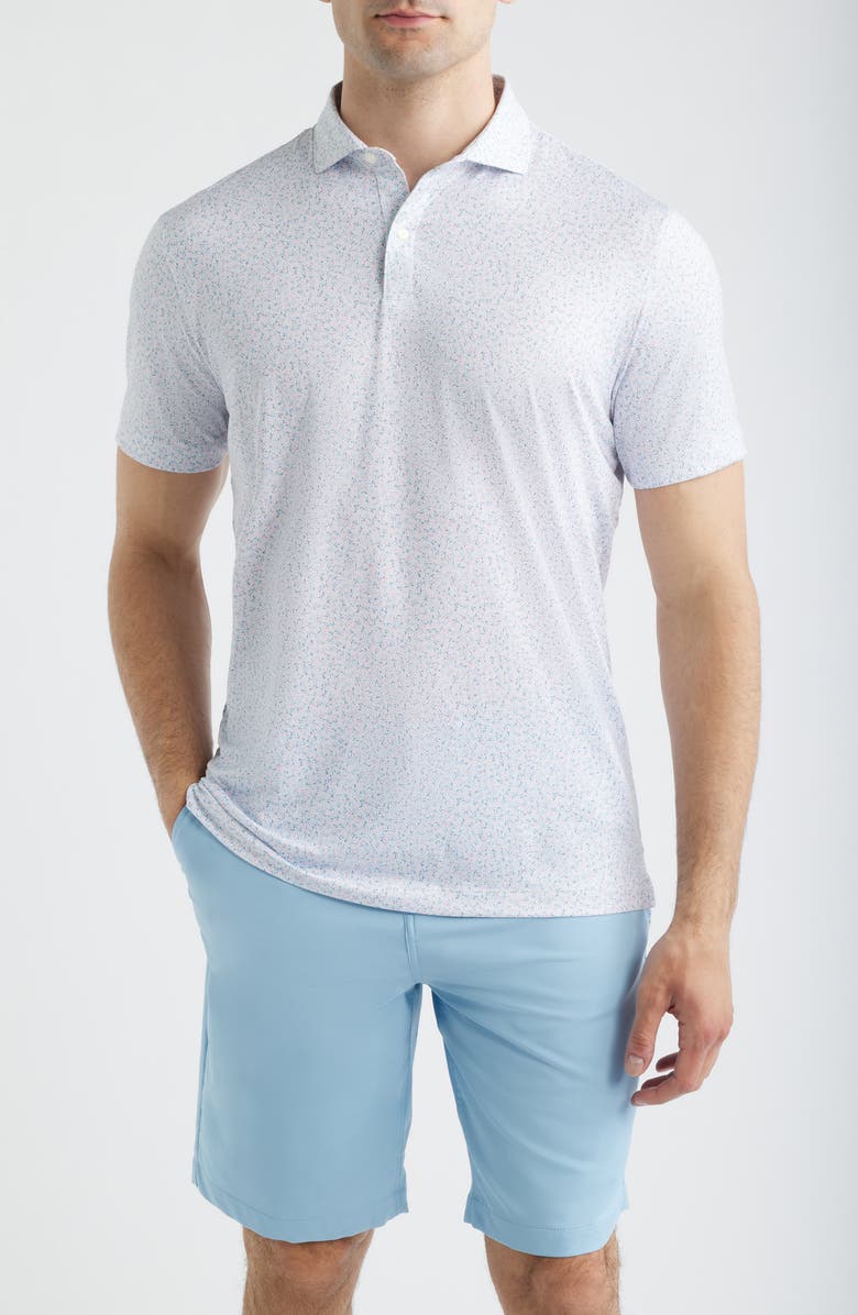 johnnie-O Kipler Performance Jersey Polo, Main, color, Lollipop