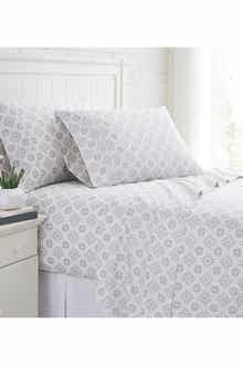 SOUTHSHORE FINE LINENS Geometric Dreams 300 Thread Count Long Staple Sateen Cotton Sheet Set