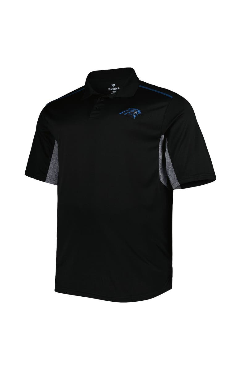 PROFILE Men's Black Carolina Panthers Big & Tall Team Color Polo, Alternate, color, 