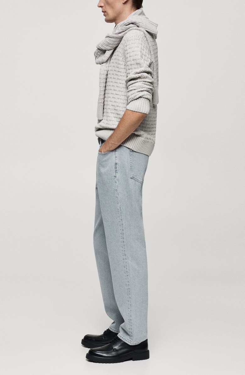 MANGO Volt Regular Fit Straight Leg Jeans, Alternate, color, Light Blue