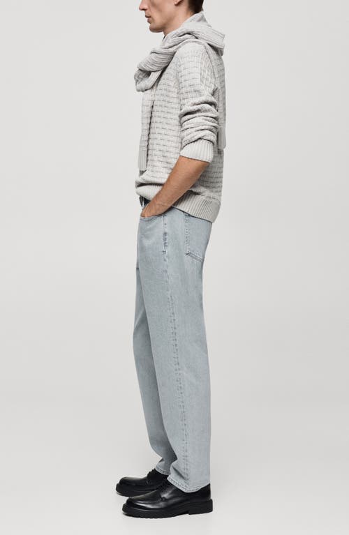 Mango Volt Regular Fit Straight Leg Jeans In Light Blue