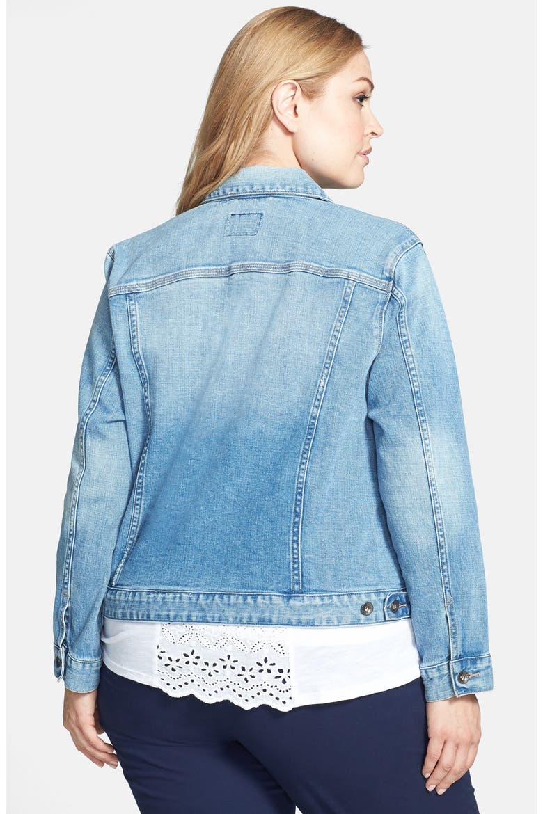 'Dixie' Denim Jacket, Alternate, color, ESTUARY