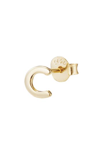 Adornia Fine Initial Stud Earrings