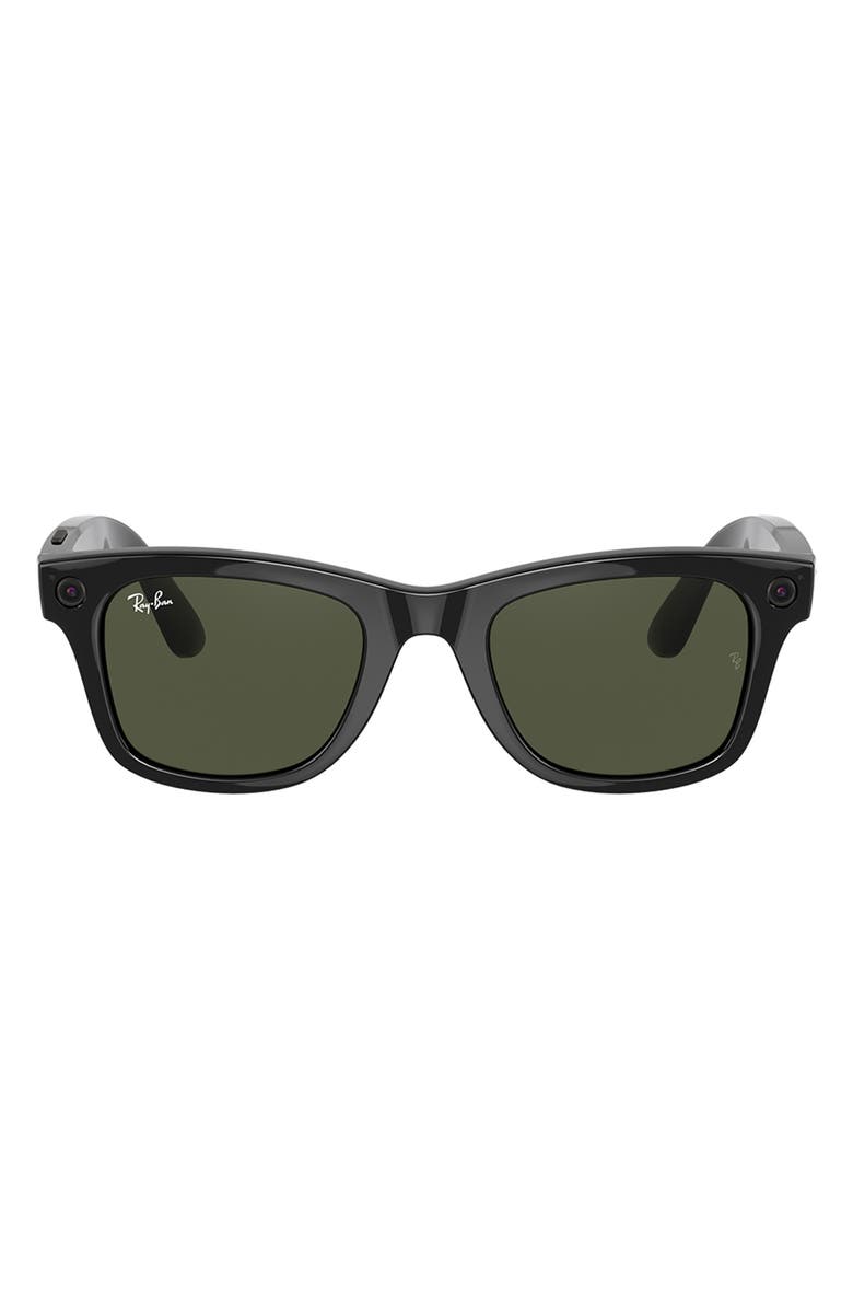 Ray-Ban Stories Wayfarer 50mm Smart Glasses, Main, color, 