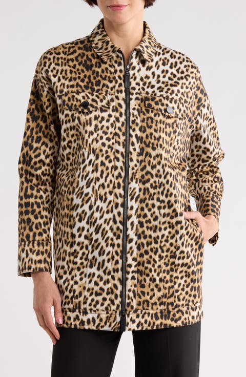 Leopard Print Cotton Jacket
