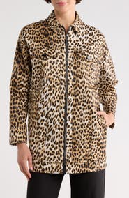 Longchamp Leopard Print Cotton Jacket