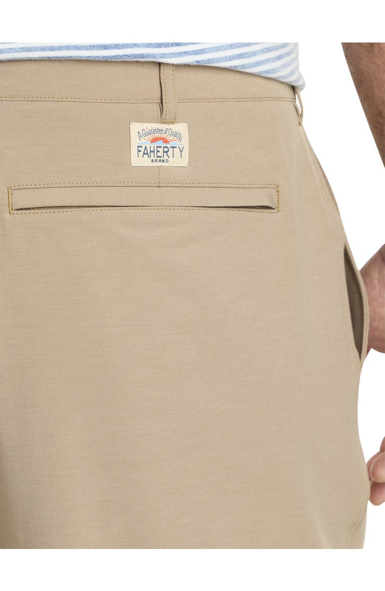 Faherty Big & Tall All Day Shorts, Alternate, color, Khaki