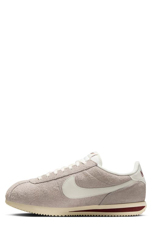 Nike Cortez Suede Sneakers In Gray And White