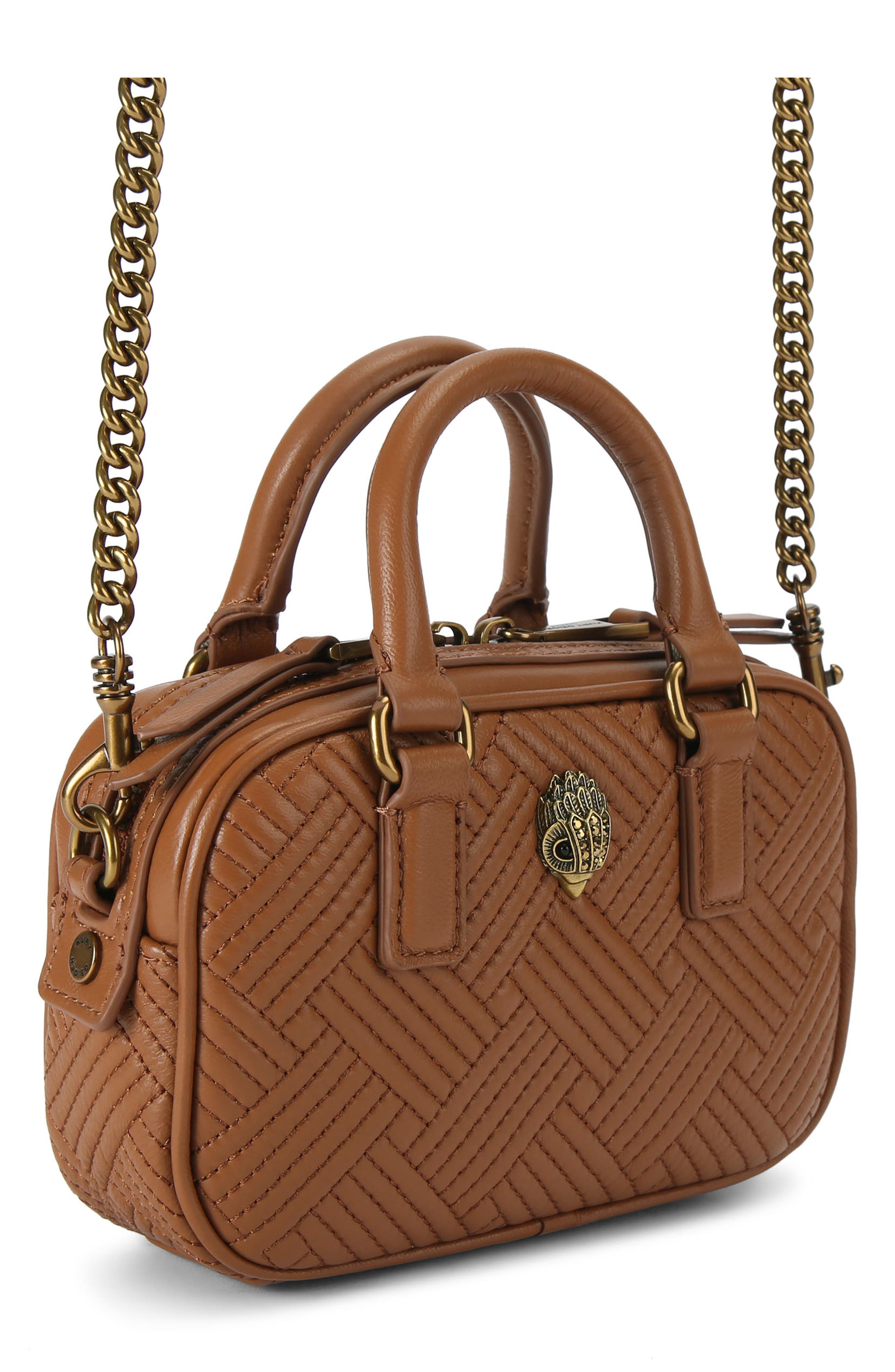 Kurt Geiger London Extra Small Kensington Quilted Leather Duffle Bag, Alternate, color, 