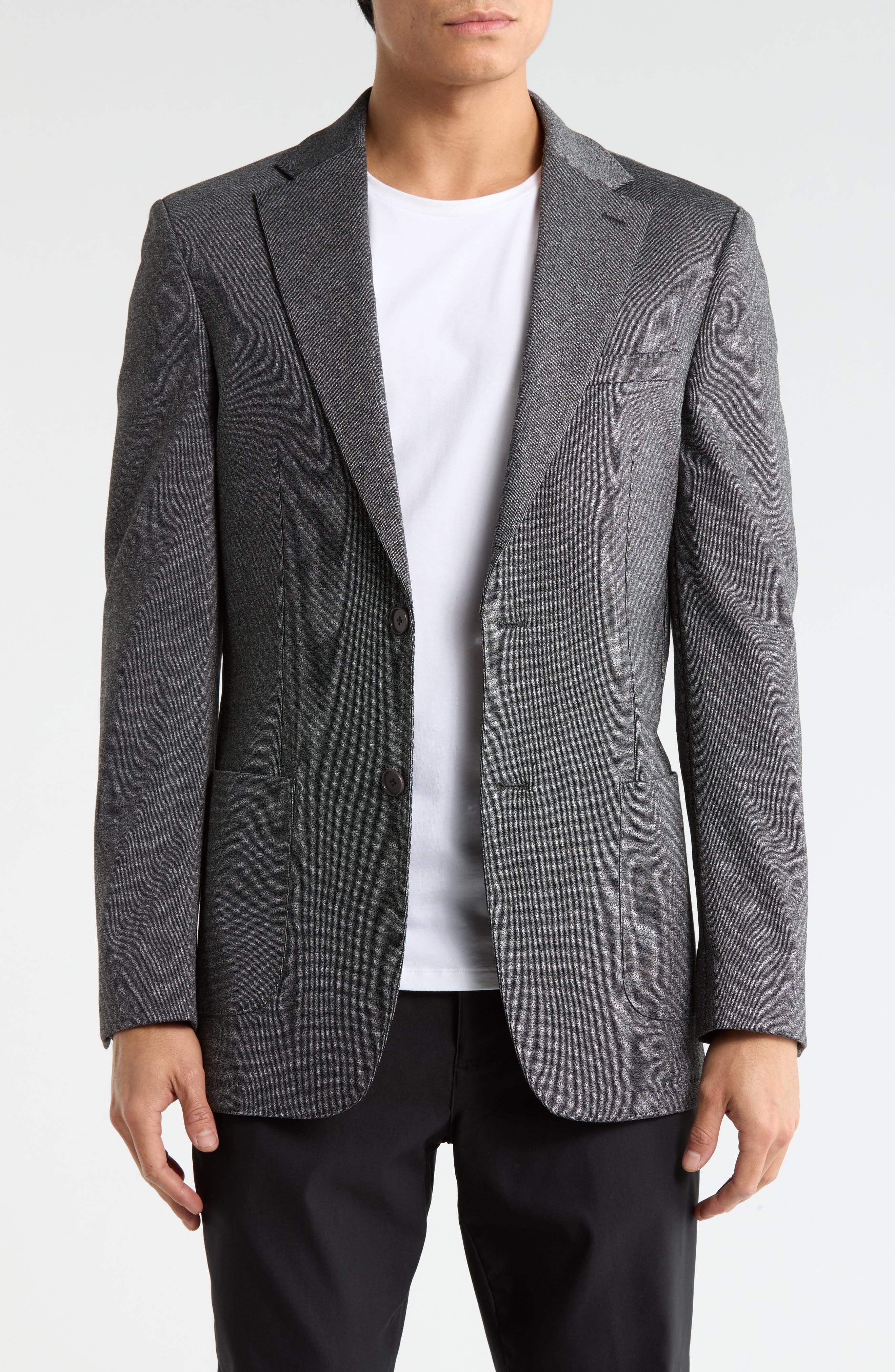 Calvin Klein Heathered Notch Lapel Sport Coat