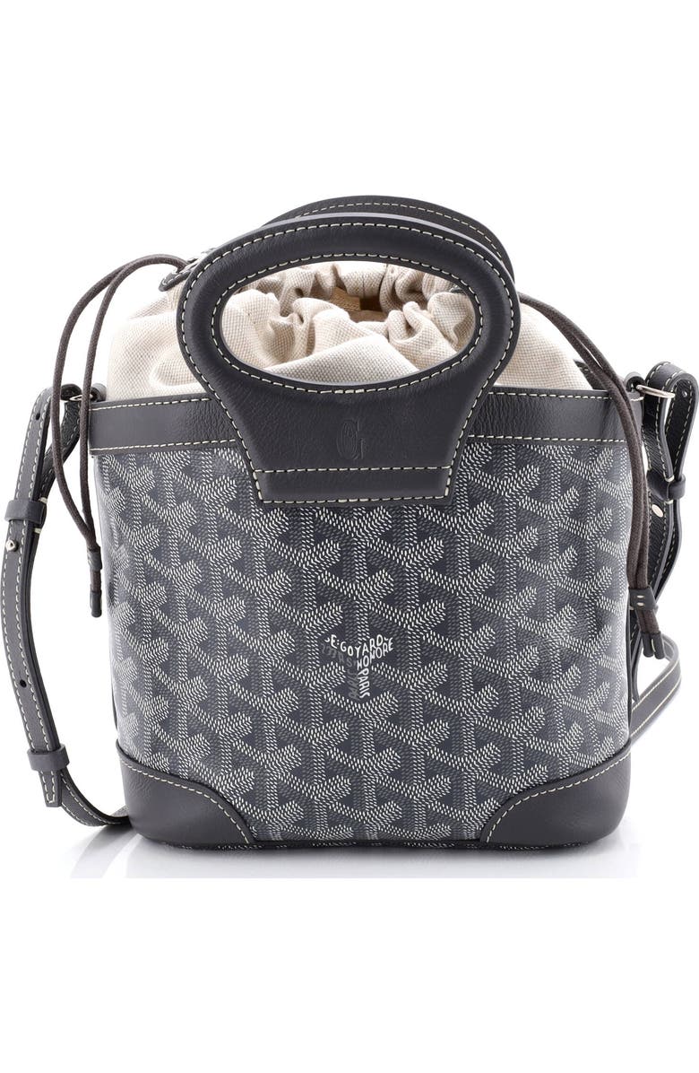 Pre-Owned Goyard Beluga Bag Coated Canvas Mini, Main, color, Gray