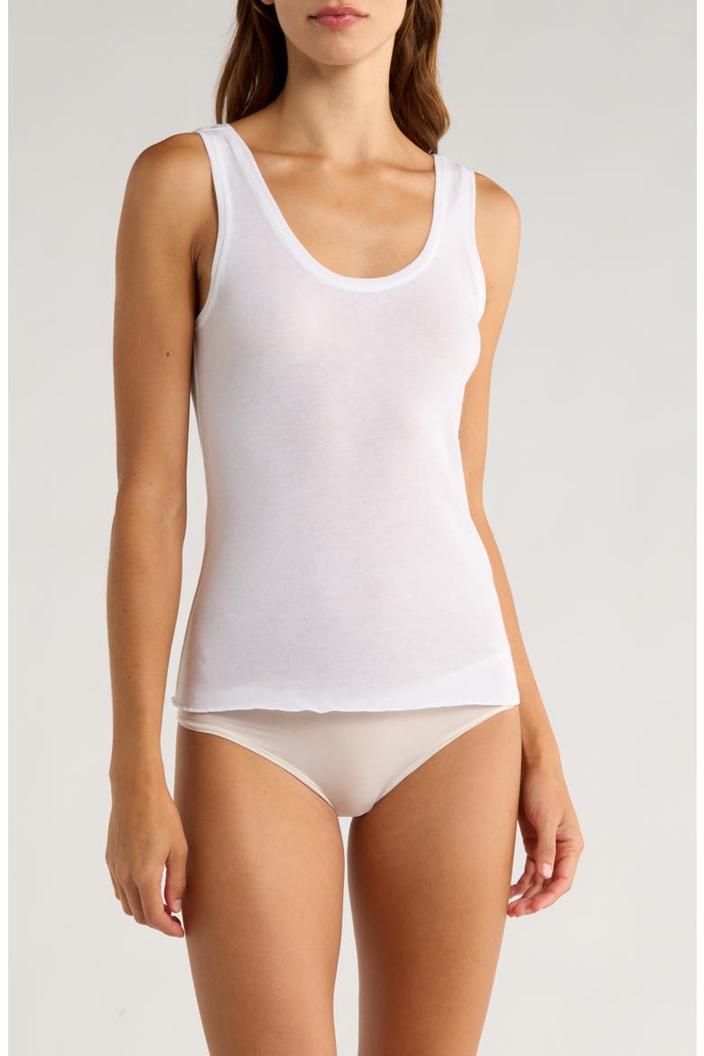 Luxe Delicate Layering Tank Top, Main, color, WHITE