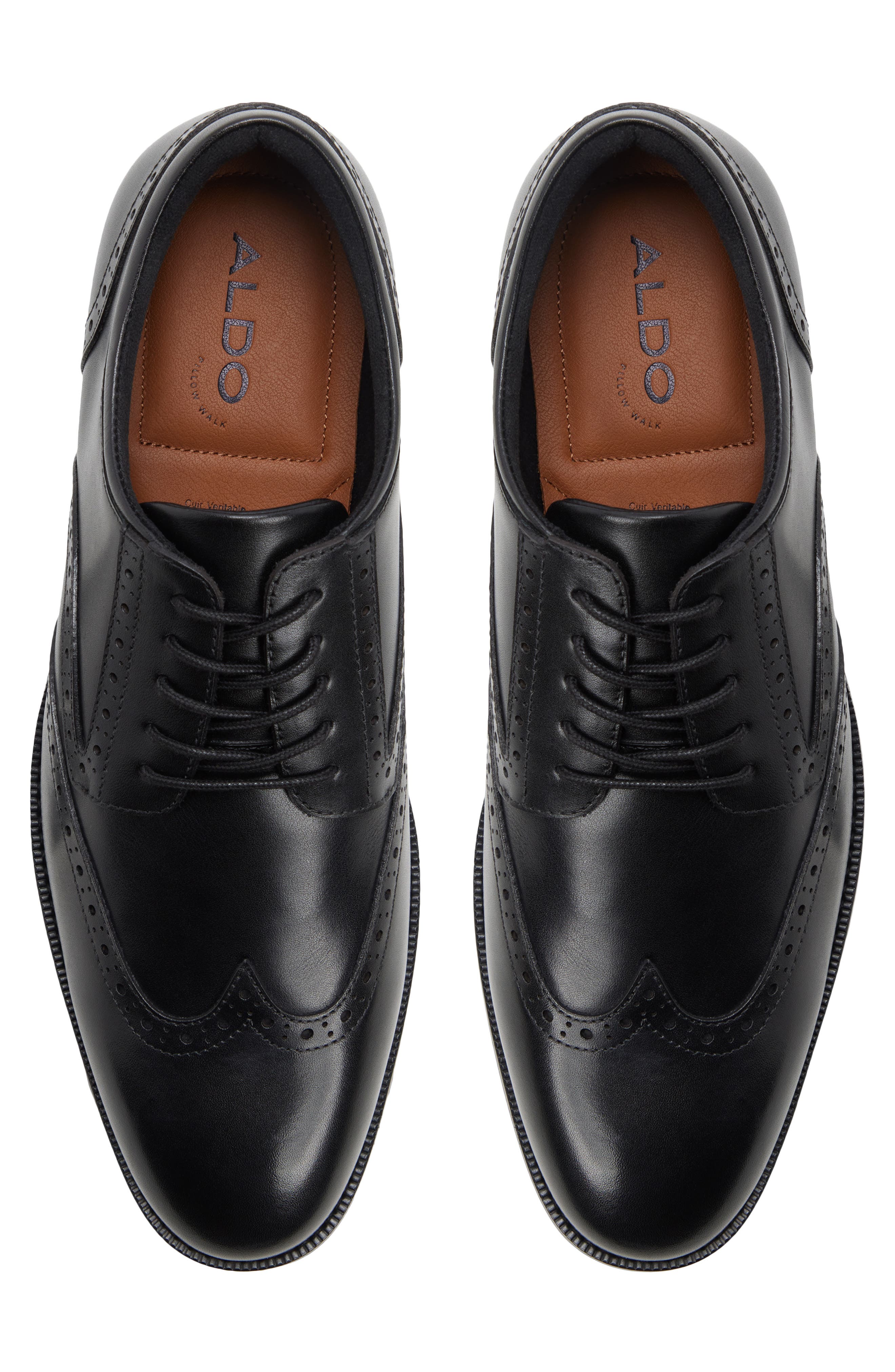 Harington Wingtip Derby, Alternate, color, BLACK
