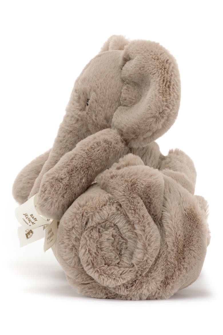 Smudge Elephant Blankie, Alternate, color, BROWN