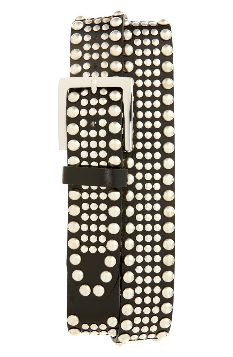 Noon Goons Big Shot Studded Leather Belt, Main, color, 