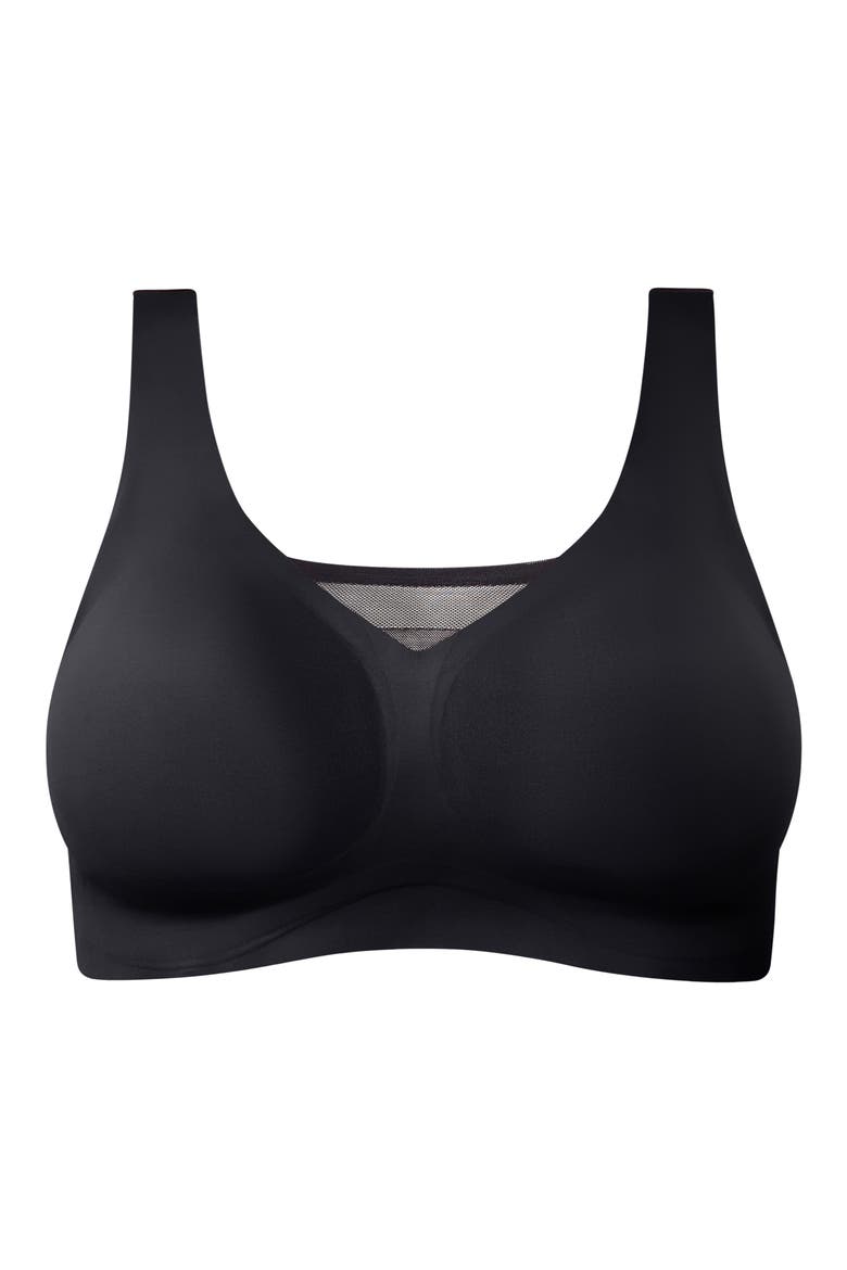 Defi Wireless High Support Bra, Alternate, color, BLACK