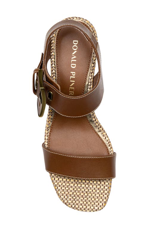 Shop Donald Pliner Vixi Ankle Strap Sandal In Saddle