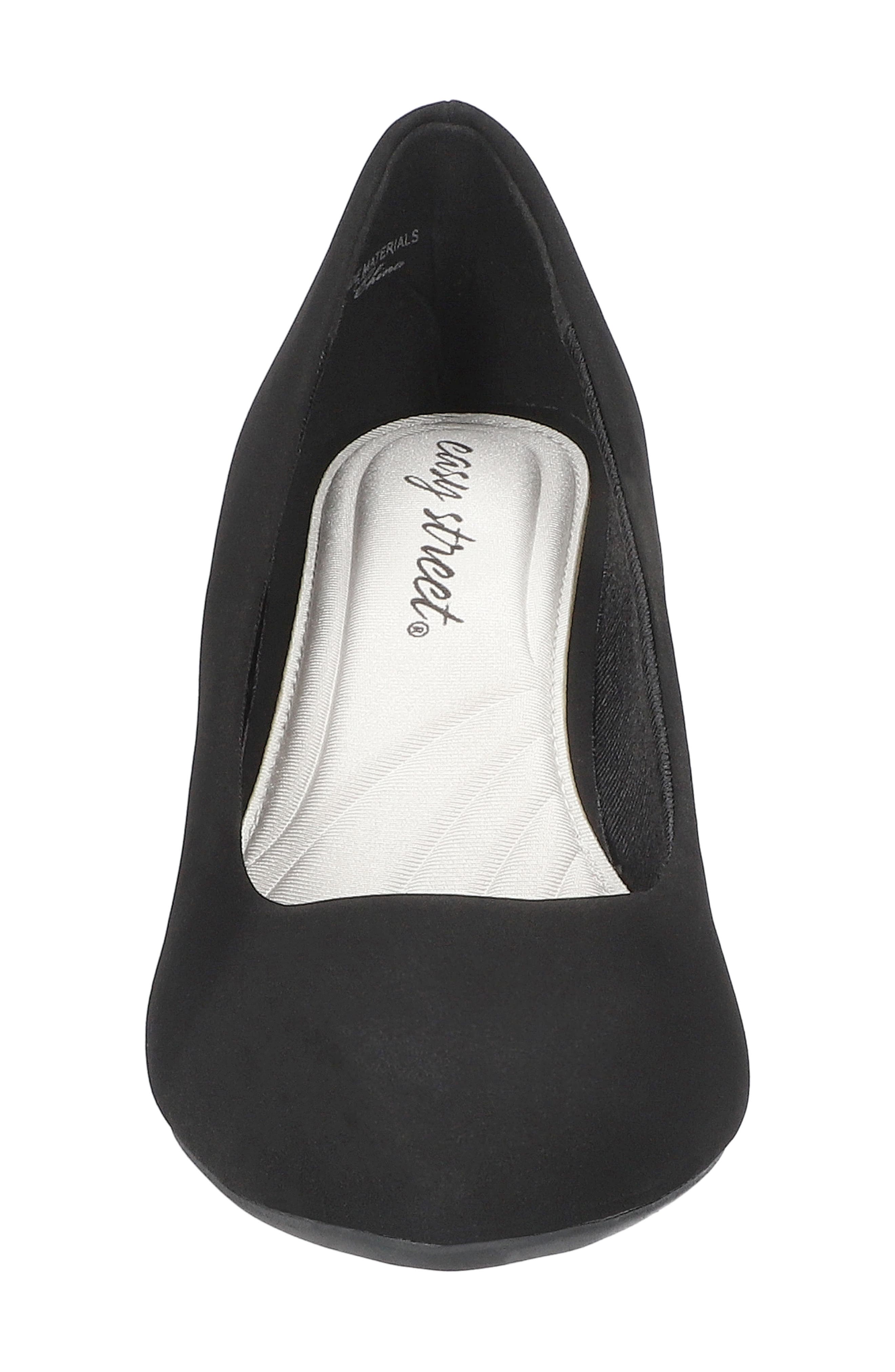 EASY STREET Passion Classic Pump - Multiple Widths Available, Alternate, color, Black Suede