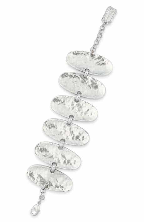 Karine Sultan Oval Plates Bracelet
