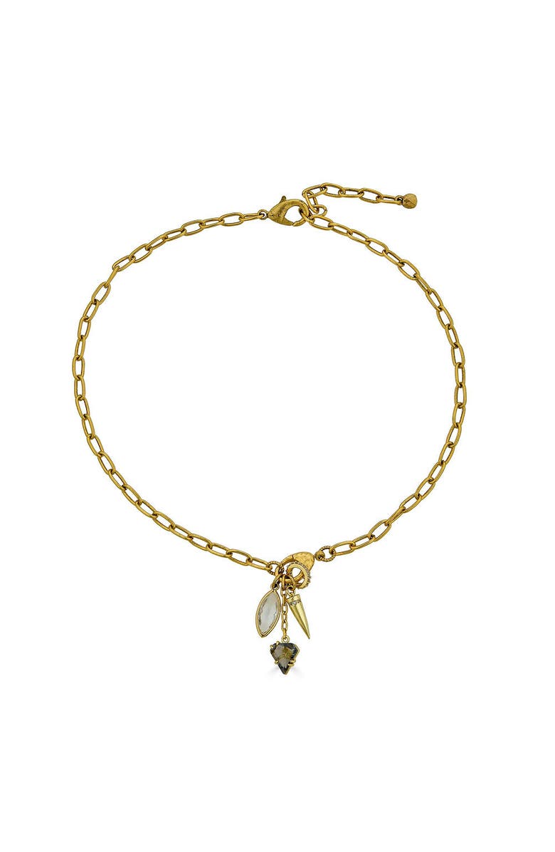 Loni Paul Jewelry Marquise & Spike Drop Necklace, Main, color,