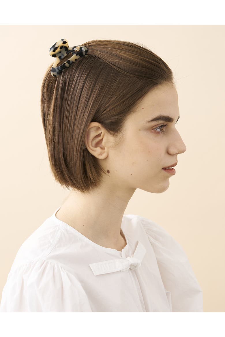 Clemenceau Small Acetate Hair Clip, Alternate, color, Grey