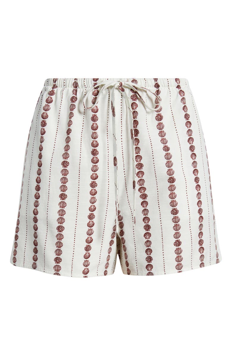 Cloth & Stone Shell Print Drawstring Shorts, Alternate, color, Seashell Stripe