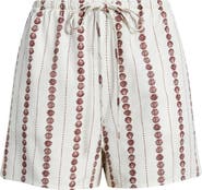 Cloth & Stone Shell Print Drawstring Shorts