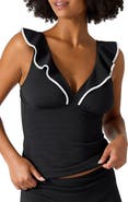 Tommy Bahama Island Cays Cabana Ruffle Tankini Top