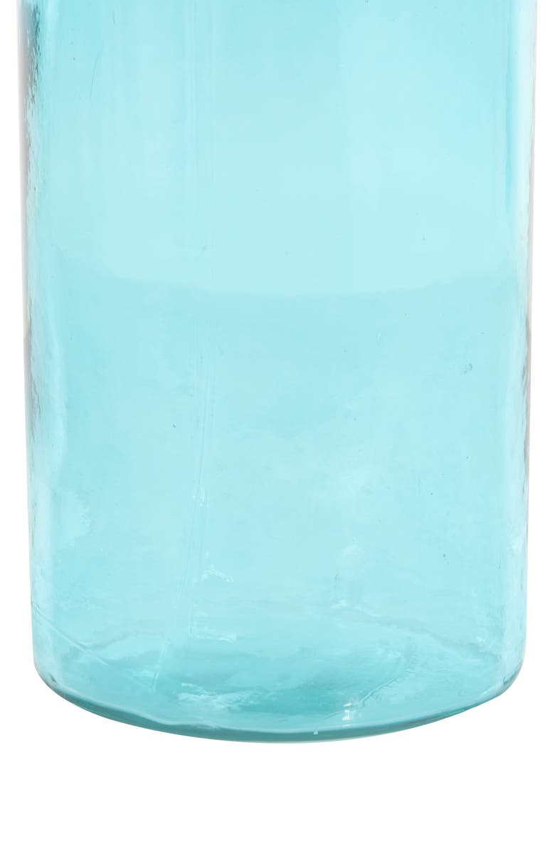 GINGER BIRCH STUDIO Recycled Glass Vase, Alternate, color, Teal