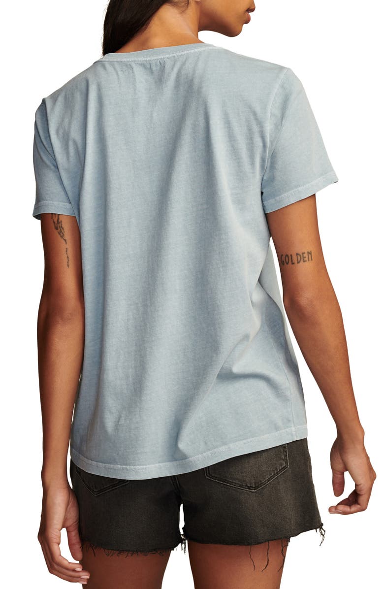 Lucky Brand Journey Crystal Embellished Graphic T-Shirt, Alternate, color,