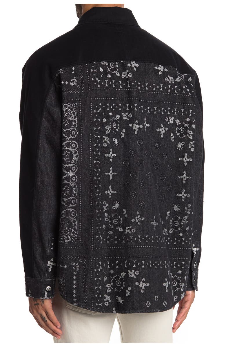 Hudson Jeans Bandana Print Long Sleeve Shirt, Alternate, color,