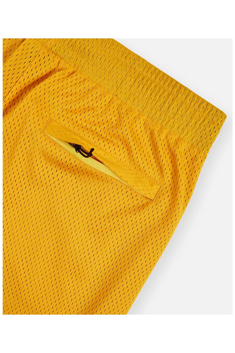 Logo Mesh Basketball Shorts, Alternate, color, YELLOW