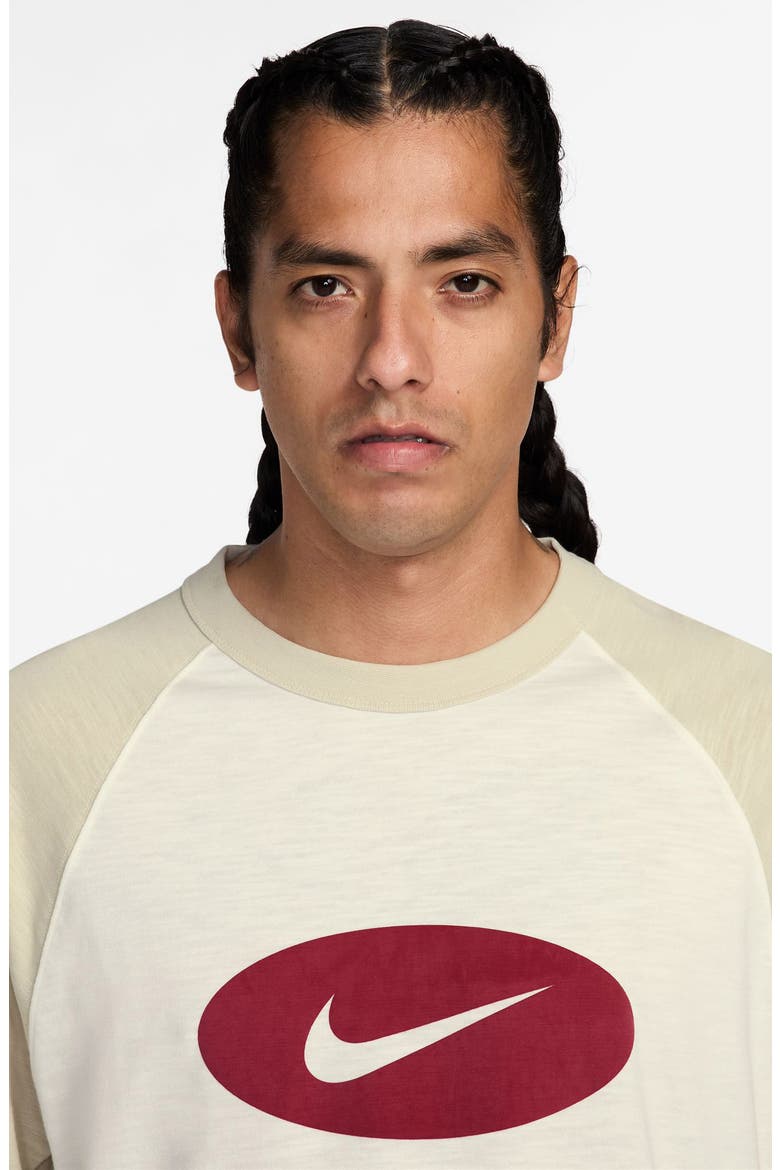 Club Three-Quarter Raglan T-Shirt, Alternate, color, LIGHT KHAKI/ SAIL