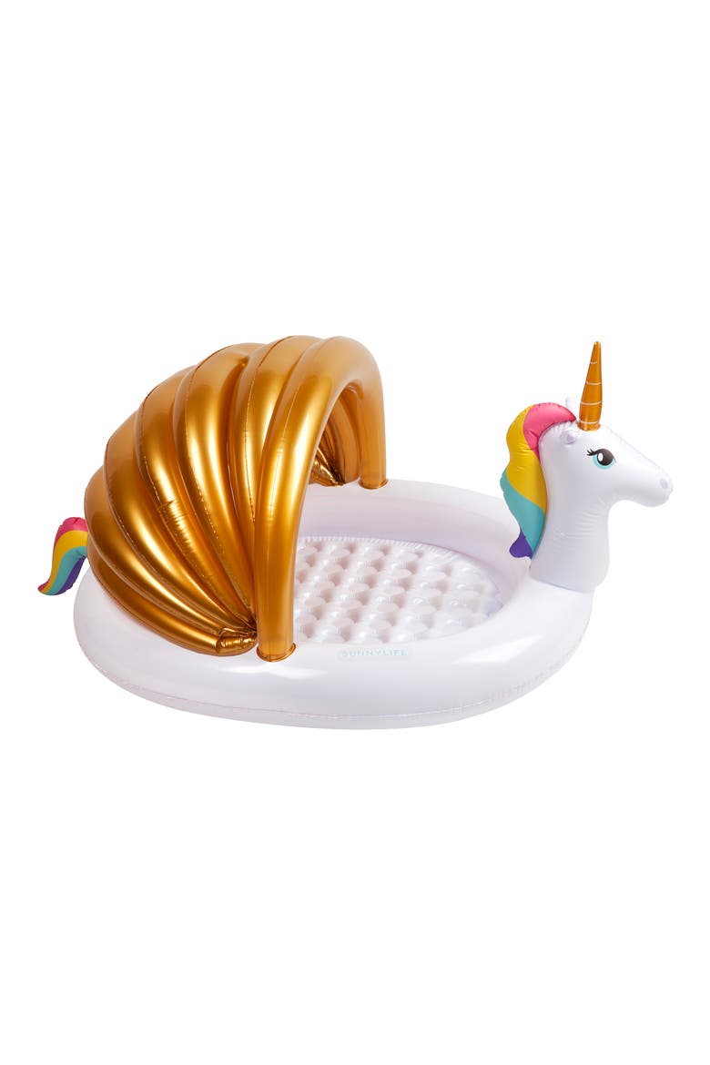 Unicorn Inflatable Kiddie Pool, Main, color, NO COLOR
