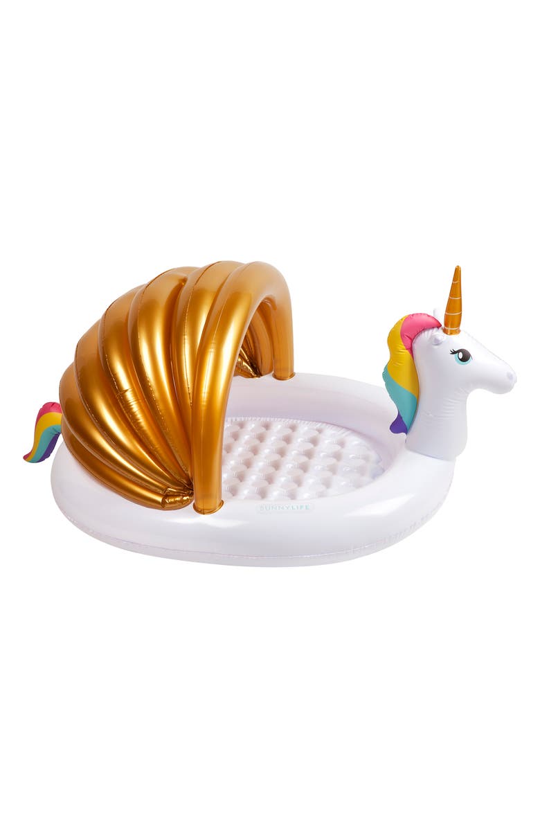 Sunnylife Unicorn Inflatable Kiddie Pool, Main, color, 