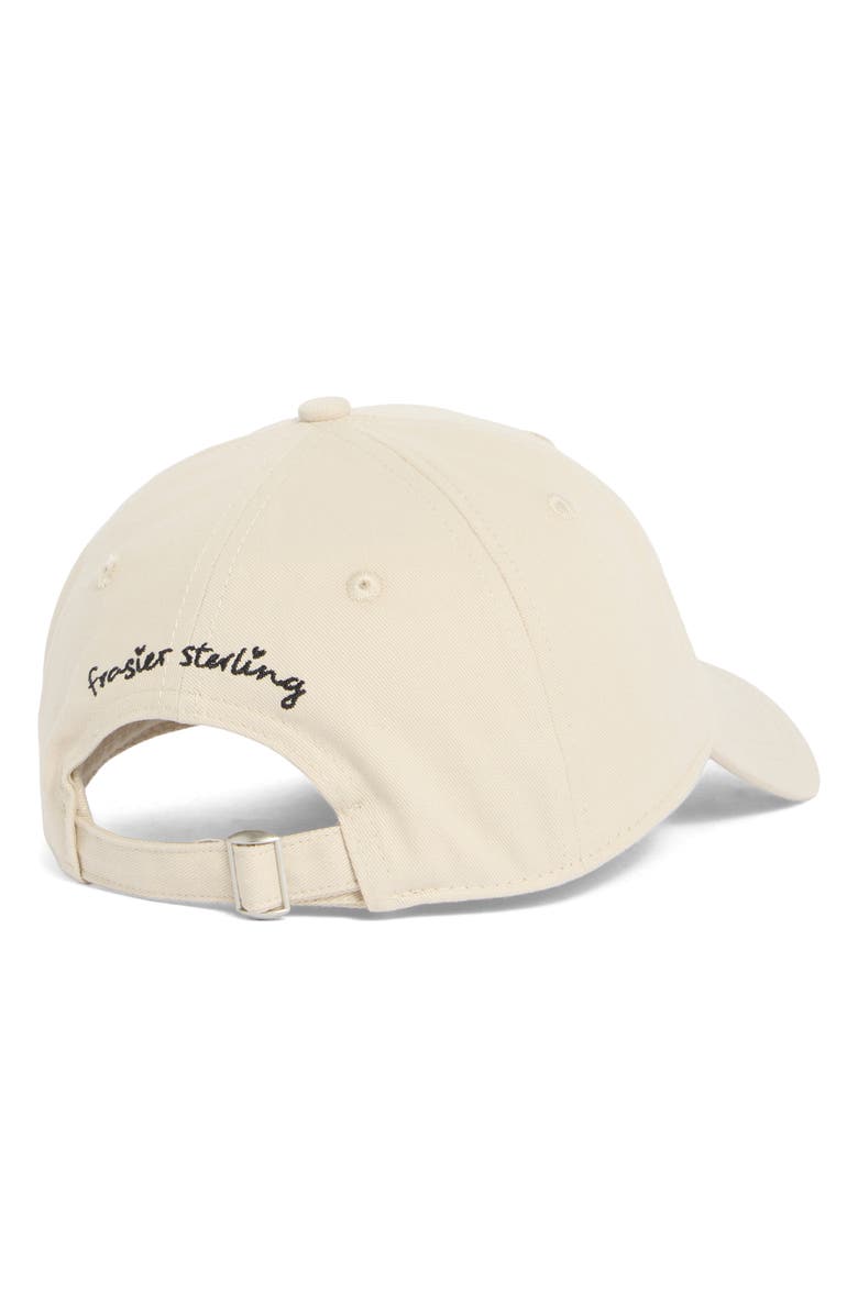 FRASIER STERLING Watermelon Embroidered Cotton Canvas Baseball Cap, Alternate, color, Khaki