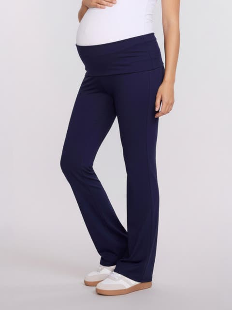 Roll Over Waistband Flare Legging