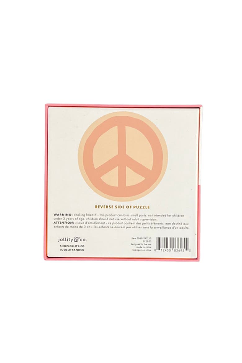 Peace & Love Smile & Peace Mini Puzzle Double Sided, Alternate, color, Assorted Pre-Pack