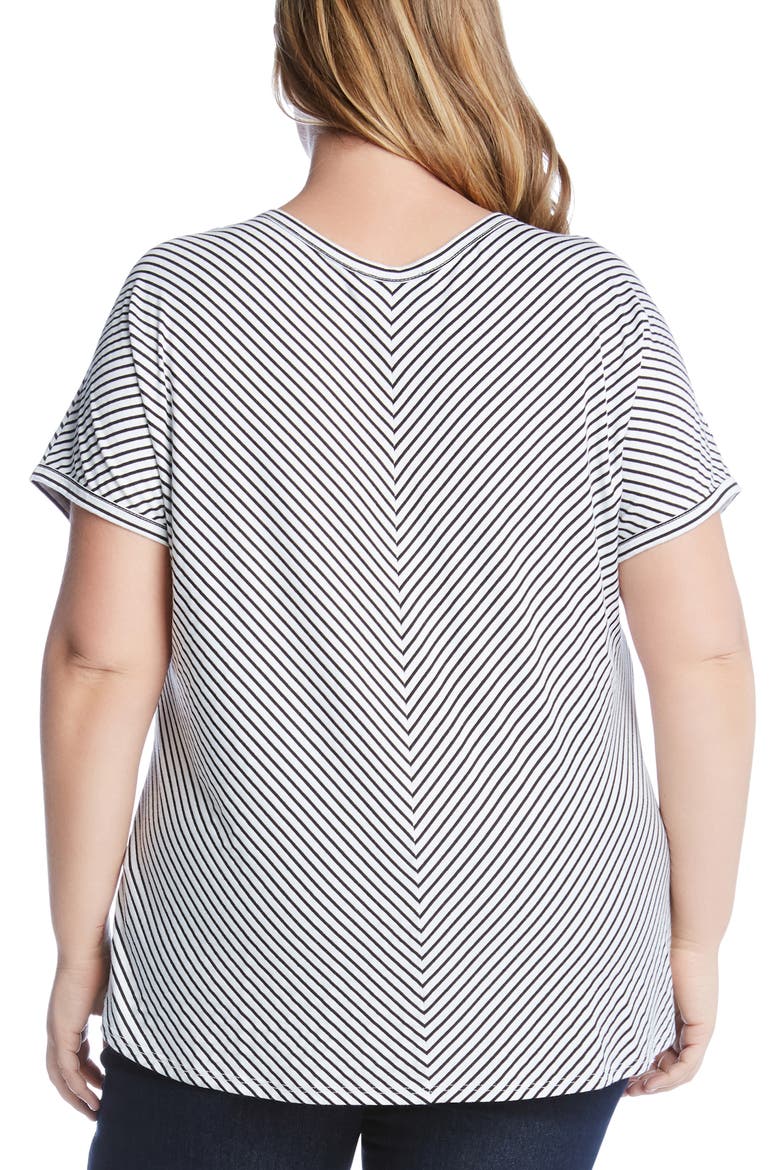 Stripe Tie Hem Top, Alternate, color, STRIPE