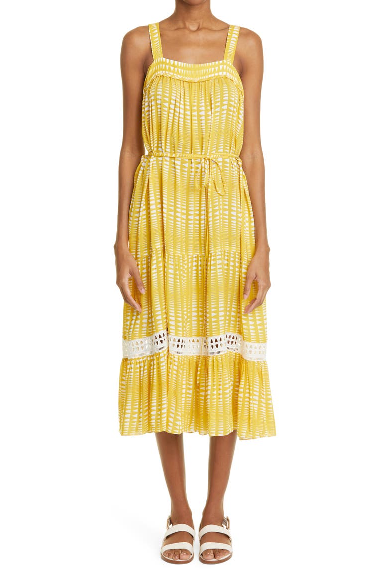 Welele Sweepy Sundress, Main, color, YELLOW