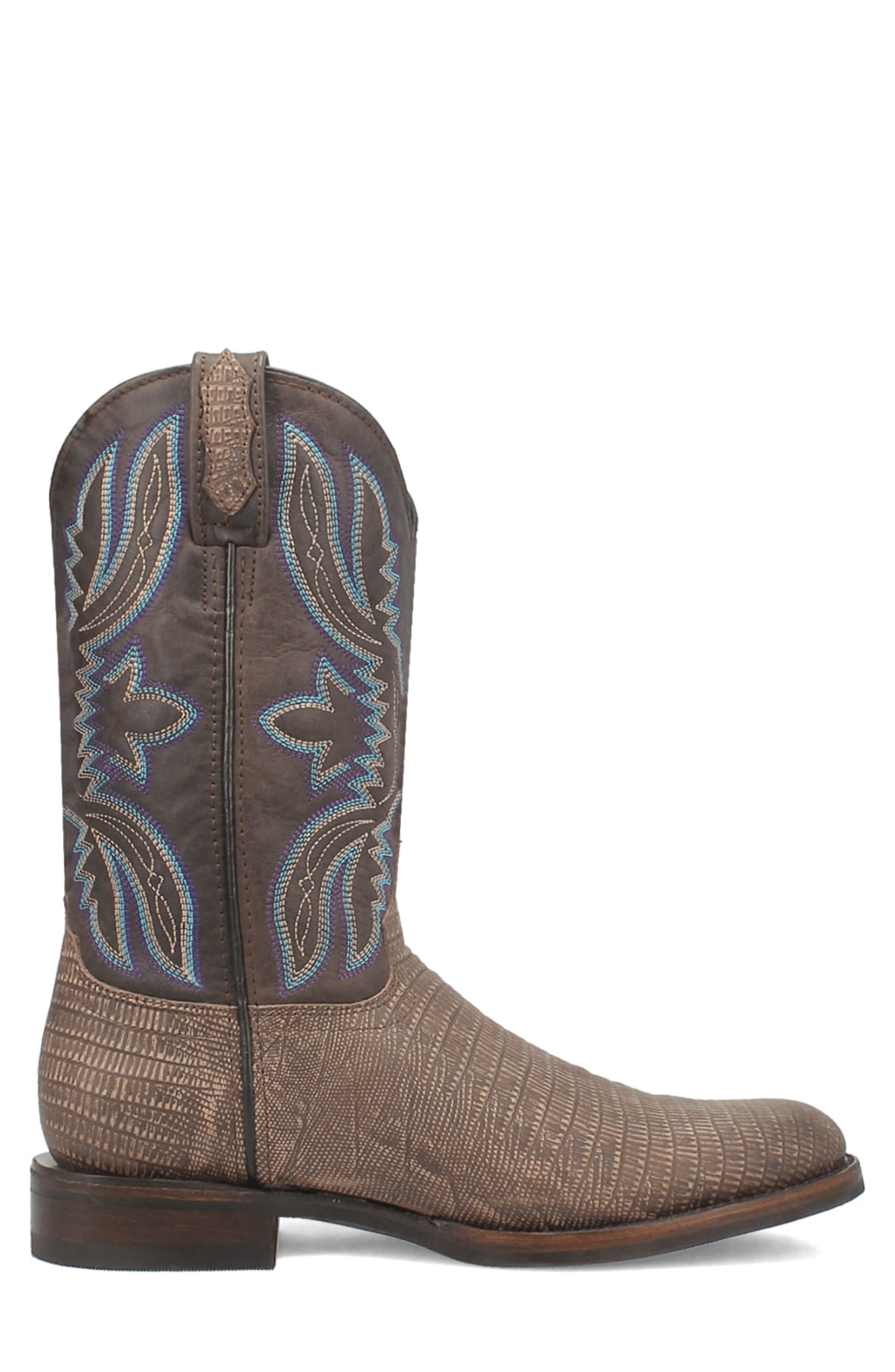 Dingo Saw Buck Western Boot, Alternate, color, Cement