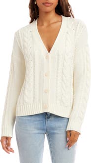 Karen Kane Cable Stitch Cardigan
