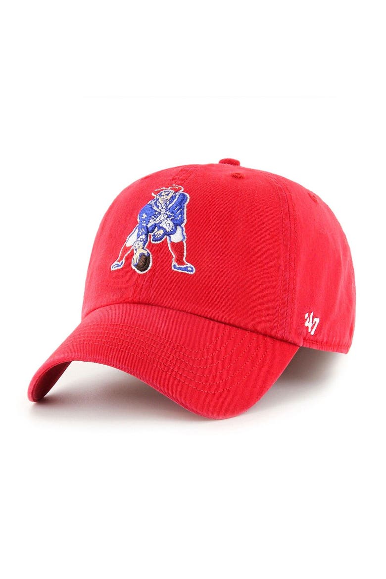 Men's '47 Red New England Patriots Gridiron Classics Franchise Legacy Fitted Hat, Main, color, Red