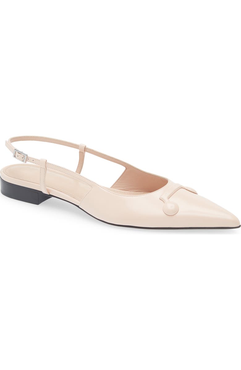 Marni Trunkaroo Pointed Toe Slingback Flat, Main, color, Rose