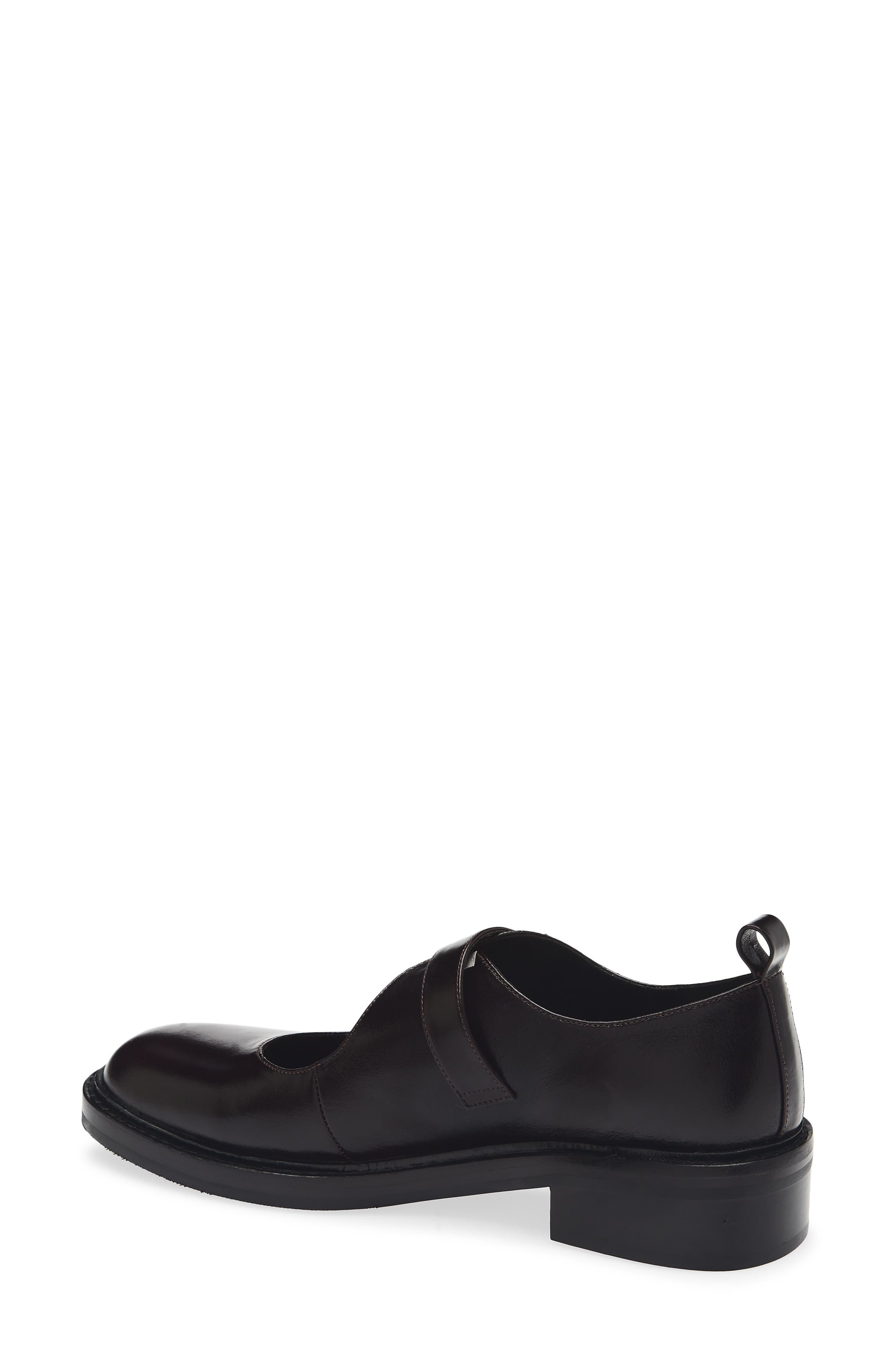 Jeffrey Campbell Artisanal Mary Jane Flat, Alternate, color, Black Crinkle