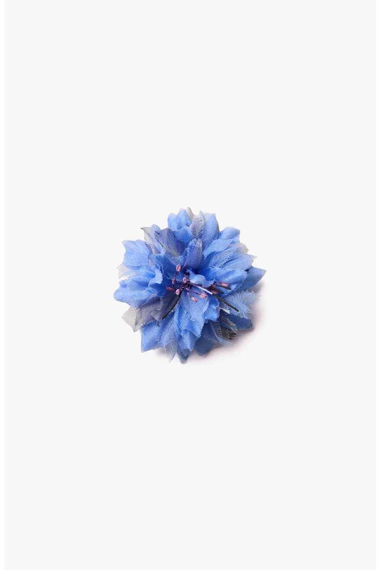 The Blue Cornflower Floral Brooch, Main, color, Blue