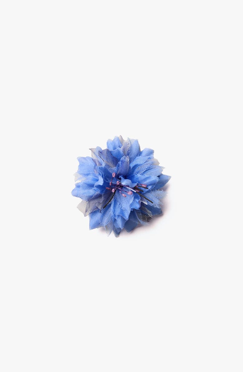 Helena Simon The Blue Cornflower Floral Brooch, Main, color, Blue