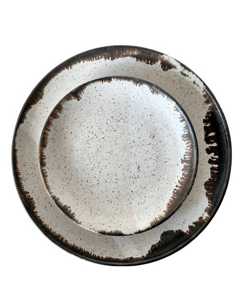 Gina Desantis Ceramics Leda Crater Vase In Black