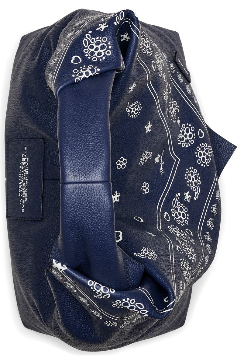 Marc Jacobs The Bandana Sack Shoulder Bag, Alternate, color, Navy Multi
