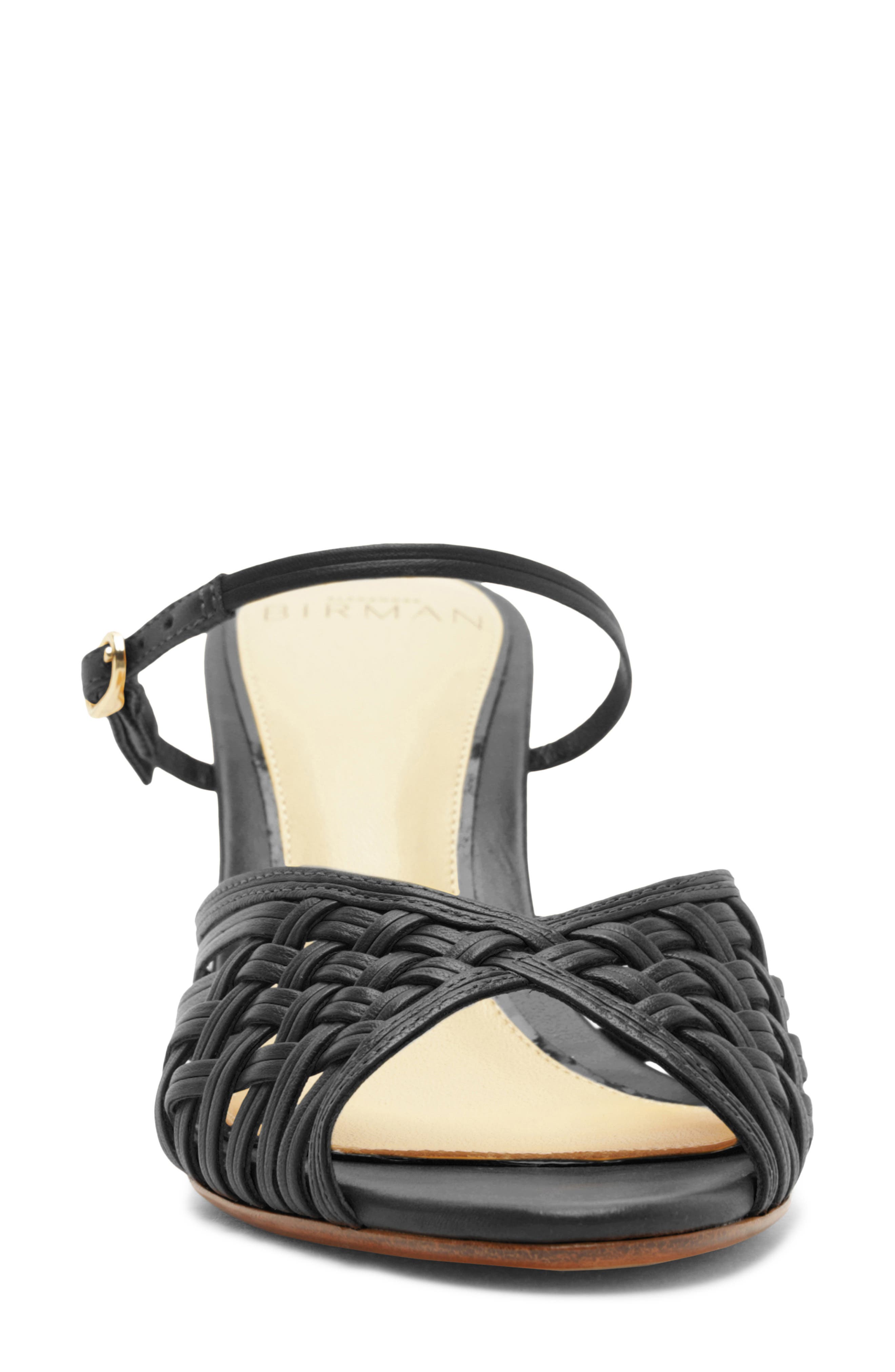 Alexandre Birman Lilian Woven Wedge Slide Sandal, Alternate, color, Black